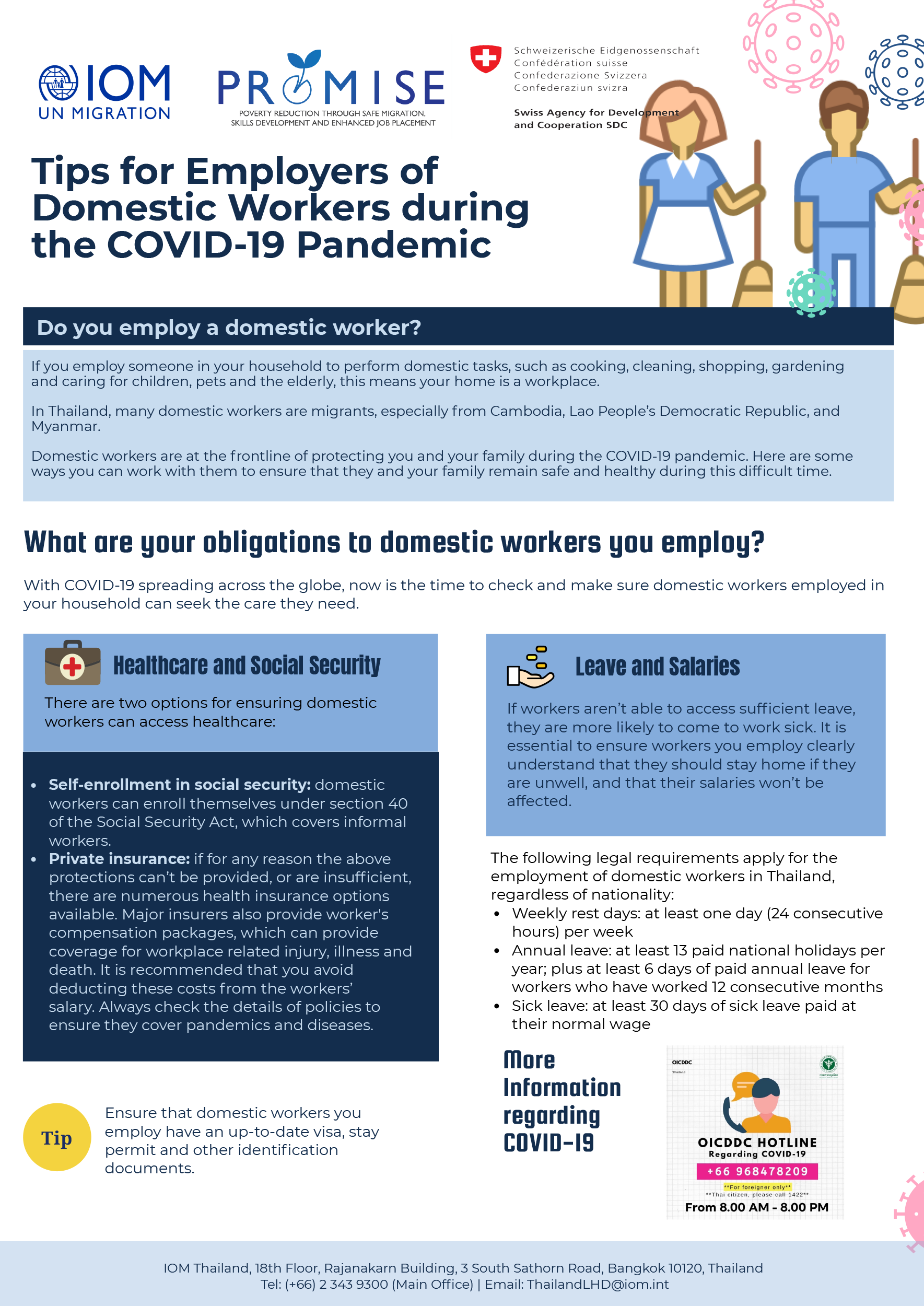 Tips for Employers of Domestic Workers during the COVID-19 Pandemic